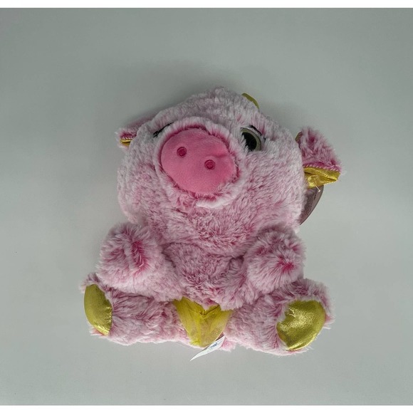 Hug Fun Pig Plush Stuffed Animal Toy Pink Gold Bow Tutu Dancer Pig NWT* - Picture 4 of 11